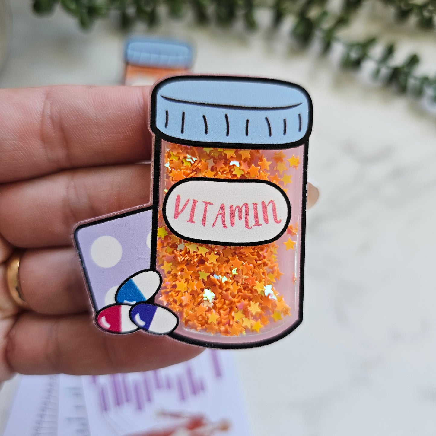 Vitamin glitter reel