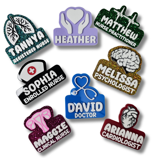 Specialty name badges - Sparkle Name Badges