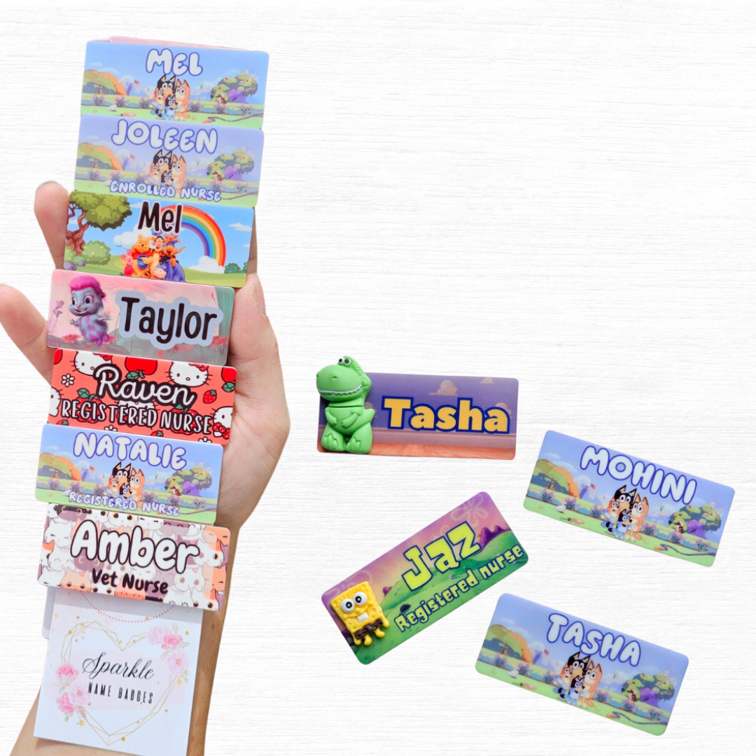 Printed Name Badges - Sparkle Name Badges