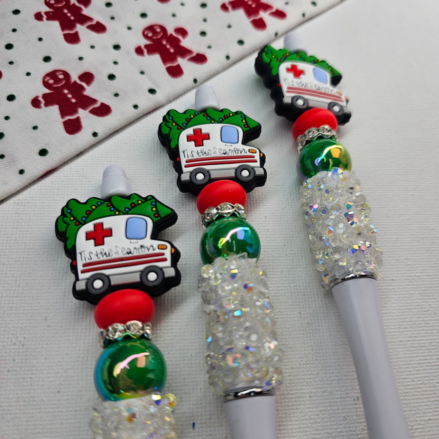 Christmas beaded pens - Sparkle Name Badges