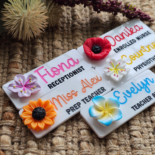 Flower Name badge