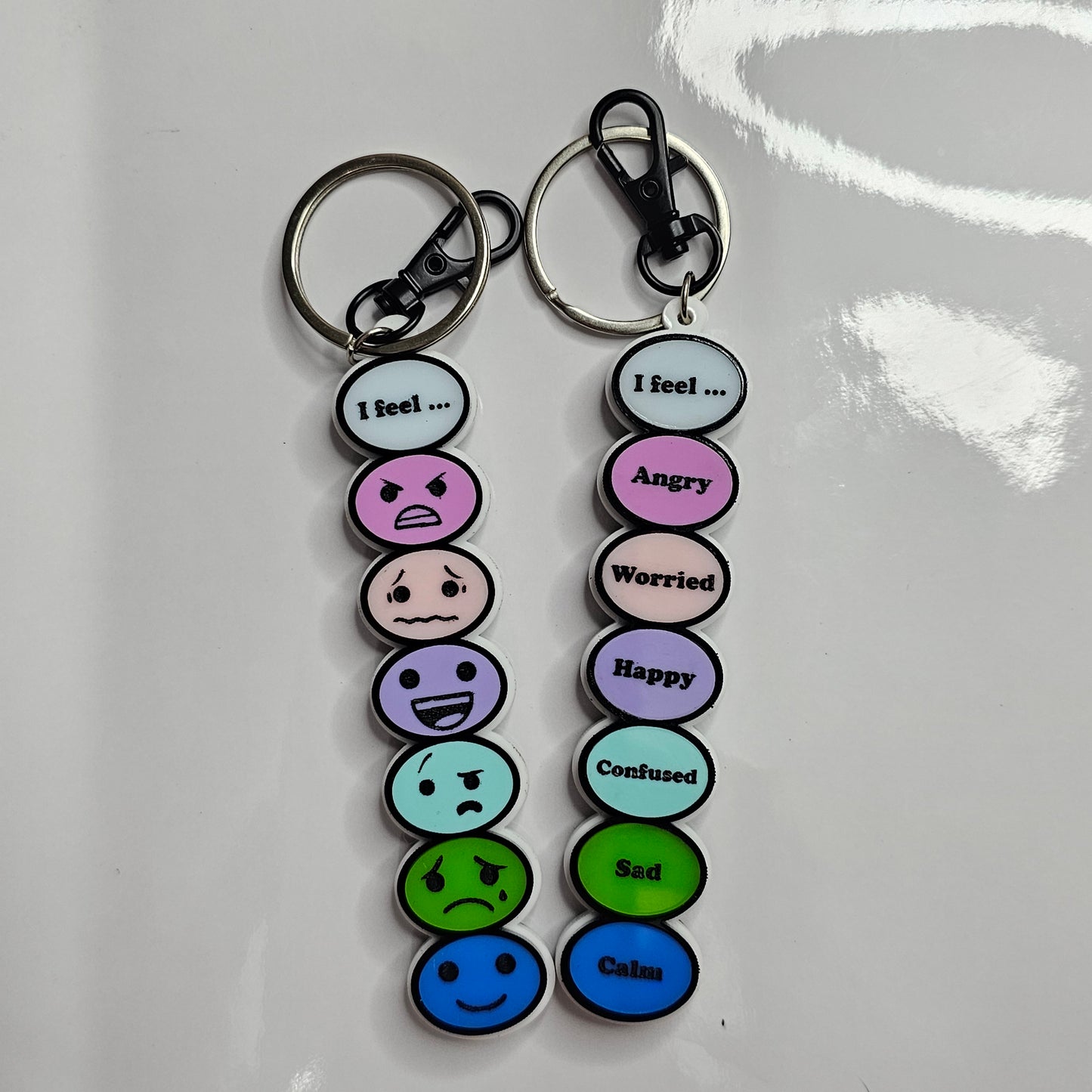 Feelings Keychain - Sparkle Name Badges