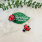 Ladybug name badge