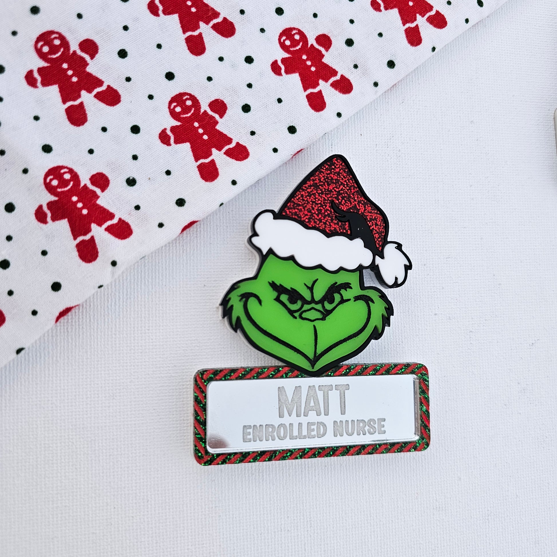 Premium Christmas Name Badges - Sparkle Name Badges