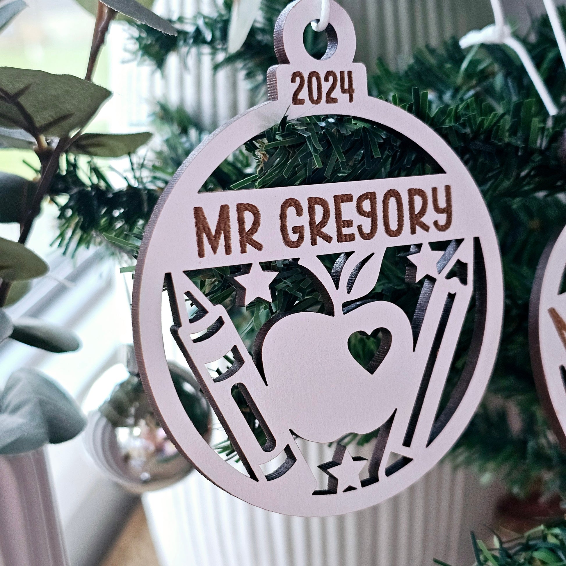 Teacher Ornament - Sparkle Name Badges