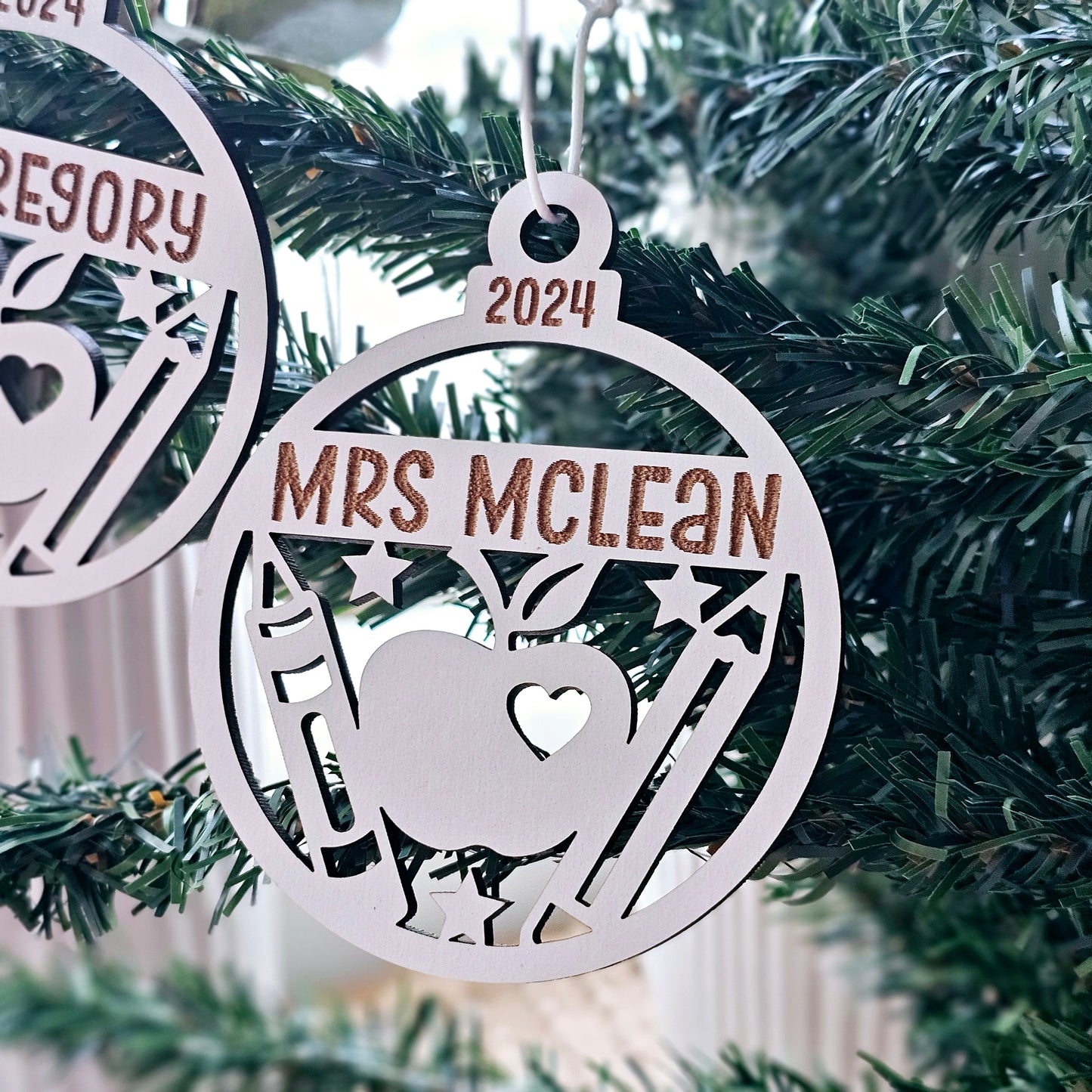 Teacher Ornament - Sparkle Name Badges