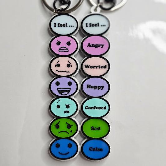 Feelings Keychain - Sparkle Name Badges