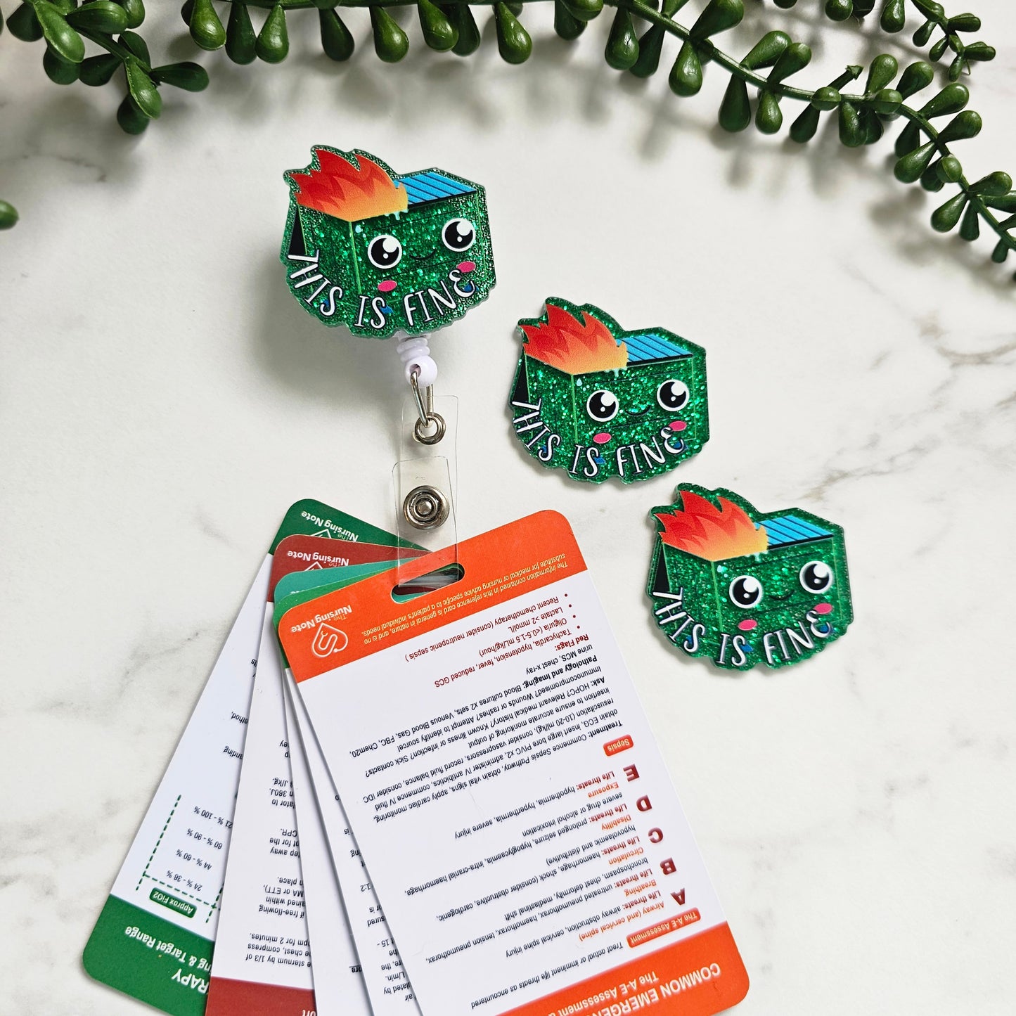 'This is fine' badge reel