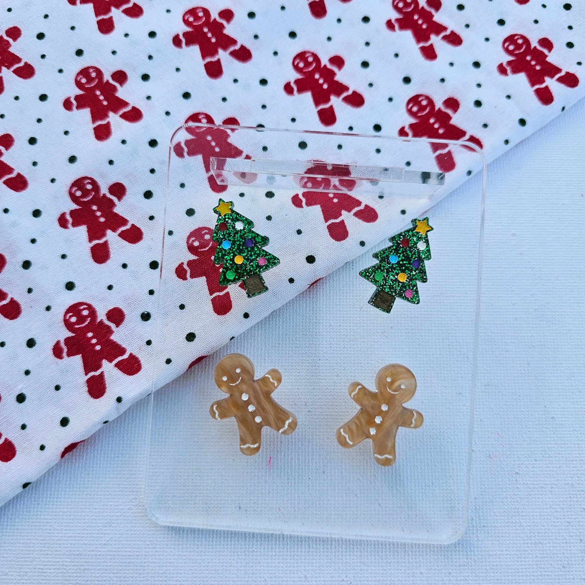 Christmas Earring Duo - Sparkle Name Badges