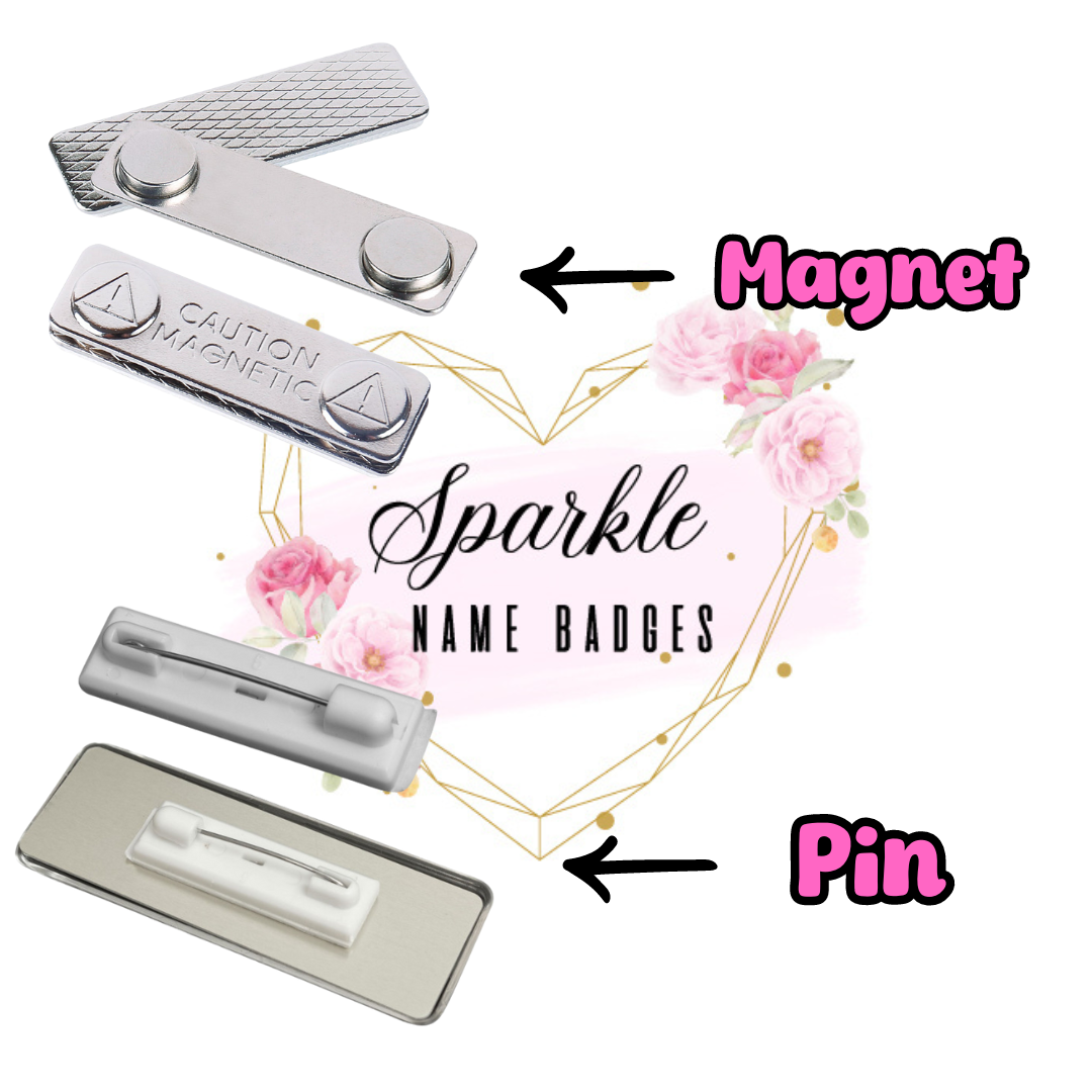 Printed Name Badges - Sparkle Name Badges